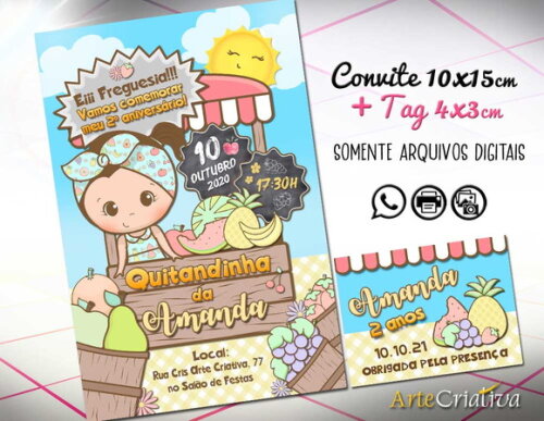 CONVITE DIGITAL C/TAG Frutaria 1