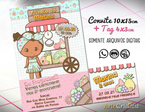 CONVITE DIGITAL C/TAG Frutaria 2