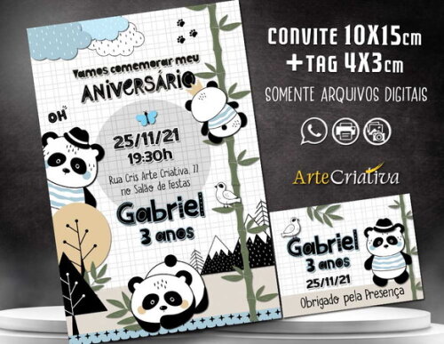CONVITE DIGITAL C/TAG Minimalista 18