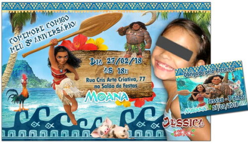 CONVITE DIGITAL C/TAG Moana