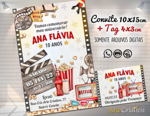 CONVITE DIGITAL C/TAG Netflix