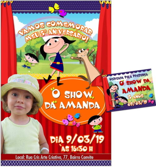 CONVITE DIGITAL C/TAG O Show da Luna 2