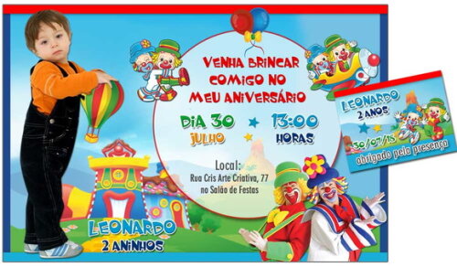 CONVITE DIGITAL C/TAG Patati Patata Menino