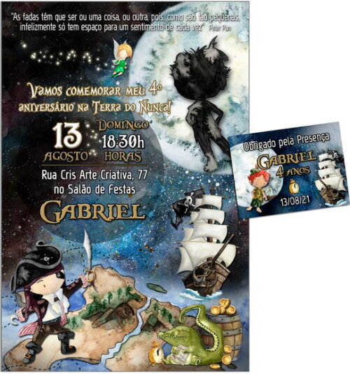 CONVITE DIGITAL C/TAG Peter Pan 3