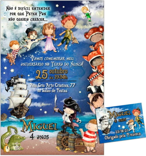 CONVITE DIGITAL C/TAG Peter Pan 6