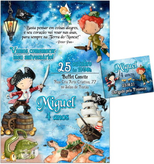 CONVITE DIGITAL C/TAG Peter Pan 5