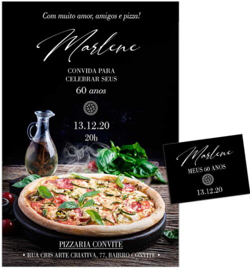 CONVITE DIGITAL C/TAG Pizza 2