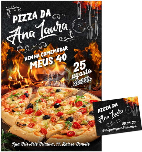 CONVITE DIGITAL C/TAG Pizza 4