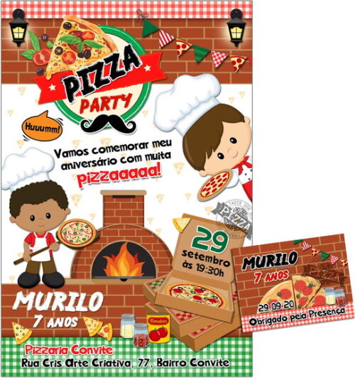CONVITE DIGITAL C/TAG Pizza 5
