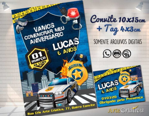 CONVITE DIGITAL C/TAG Polícia1