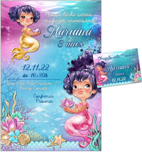 CONVITE DIGITAL C/TAG Sereia 23