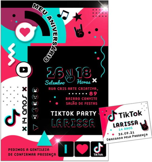 CONVITE DIGITAL C/TAG TikTok 2