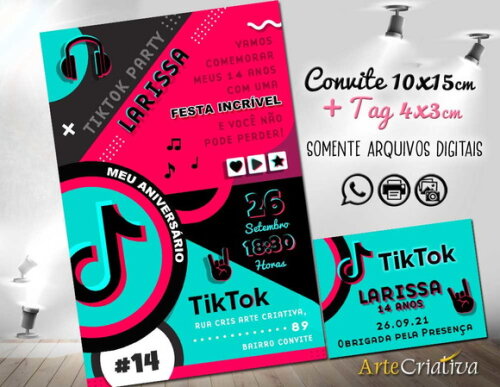 CONVITE DIGITAL C/TAG TikTok 3