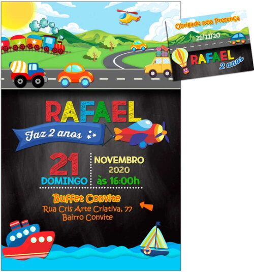 CONVITE DIGITAL C/TAG Transportes Chalk