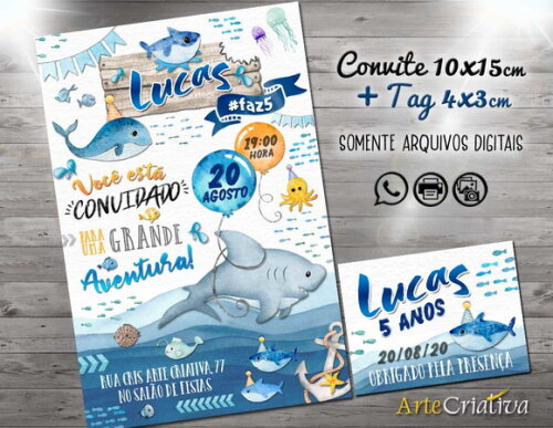 CONVITE DIGITAL C/TAG Tubarão 4