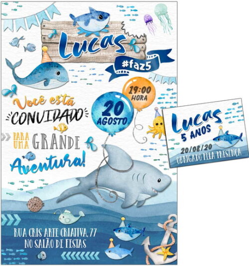 CONVITE DIGITAL C/TAG Tubarão 4