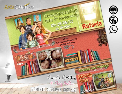 CONVITE DIGITAL C/TAG Valentins Gloob