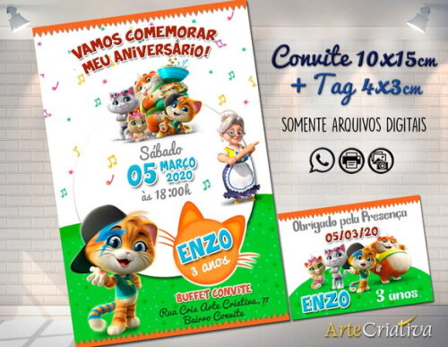 CONVITE DIGITAL e TAG 44 gatos 2