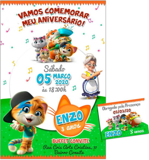 CONVITE DIGITAL e TAG 44 gatos 2