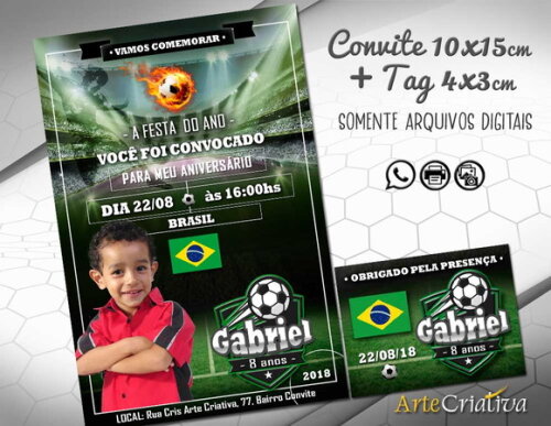 CONVITE DIGITAL e TAG Futebol Brasil