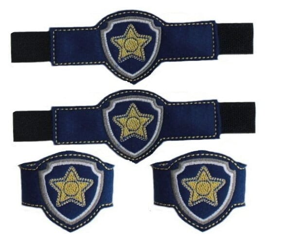 Máscara Chase Patrulha Canina com 2 Braceletes - Infantil