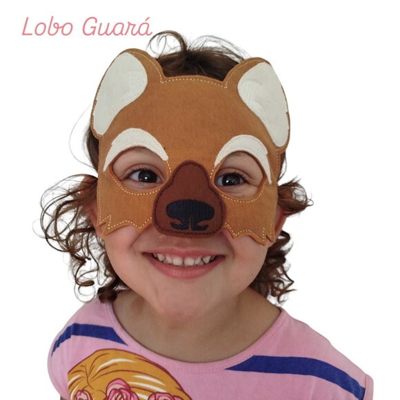 Mascara Lobo Guará Feltro
