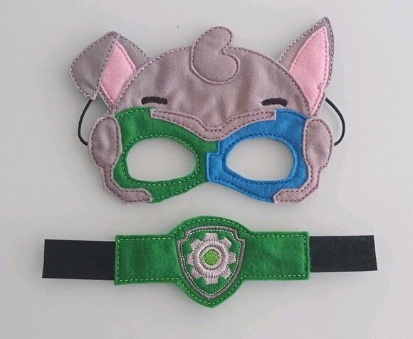 Máscara ROCKY Super Patrulha Canina com Bracelete - Infantil