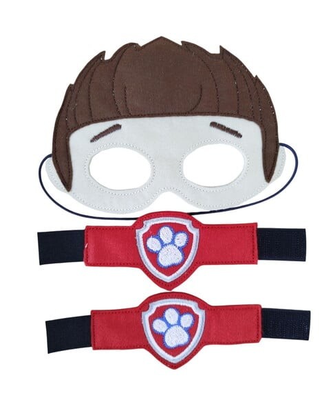 Máscara Ryder Patrulha Canina com 2 Braceletes - Infantil