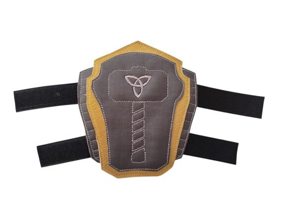 Máscara Thor com Braceletes Grandes -couro Ecológico