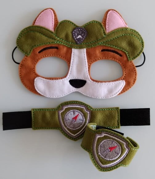 Máscara Tracker Patrulha Canina com 2 Braceletes - Infantil