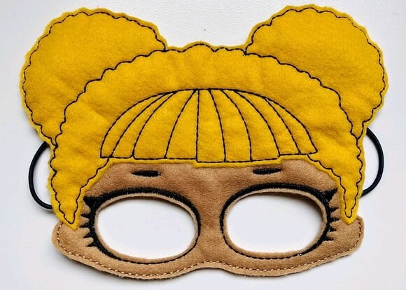 Mascaras LOL Surprise -Infantil -Bordada Feltro Duplo