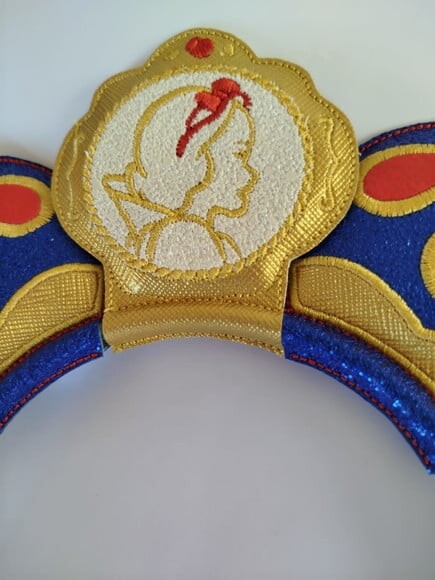 Tiara Branca de Neve com Brilho - Luxo