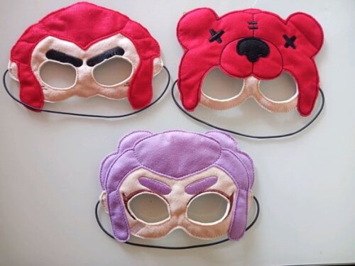 30 Máscaras Braw Stars Infantil