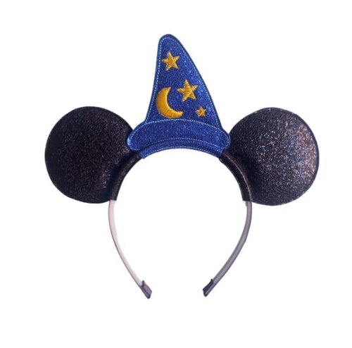 Arquinho Mickey Bordado - com Brilho - Luxo