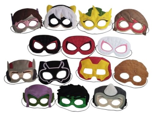 Kit 40 Mascaras Tema Spidey e Seus Amigos