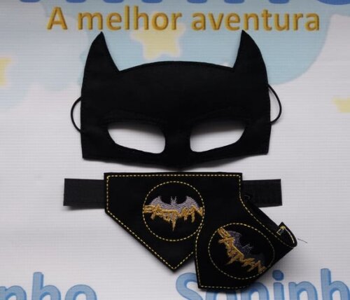 Máscara Batman com Bracelete