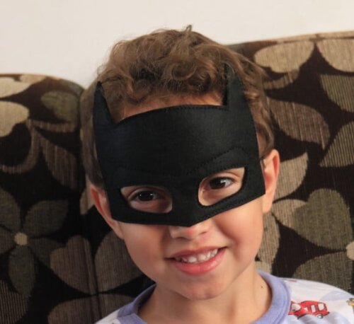 Máscara Batman com Bracelete