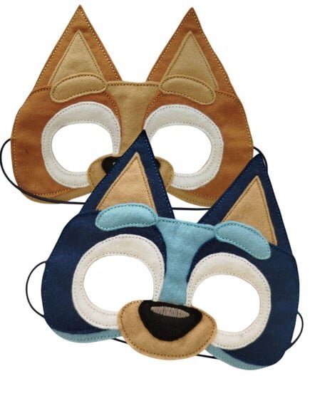 Mascara Bluey e Bingo