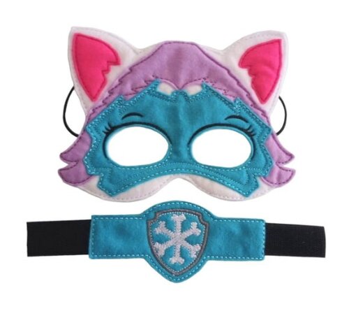 Máscara Bordada Everest Super Patrulha Canina com Bracelete