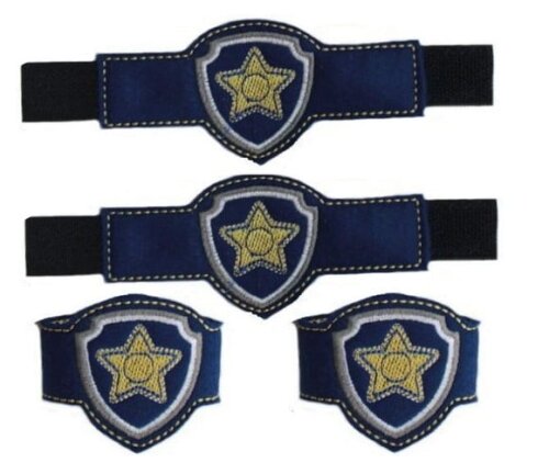 Máscara Chase Patrulha Canina com 2 Braceletes - Infantil