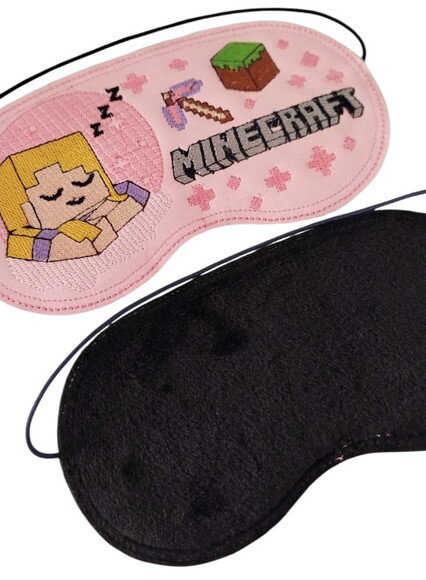 Máscara de Dormir Minecraft - Luxo Bordada