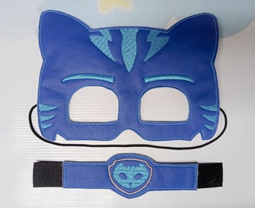 Mascara Gato Azul Herói