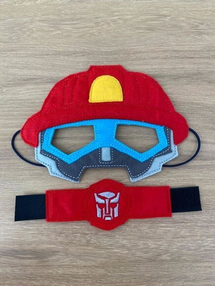 Máscara Heatwave Transformers com Bracelete