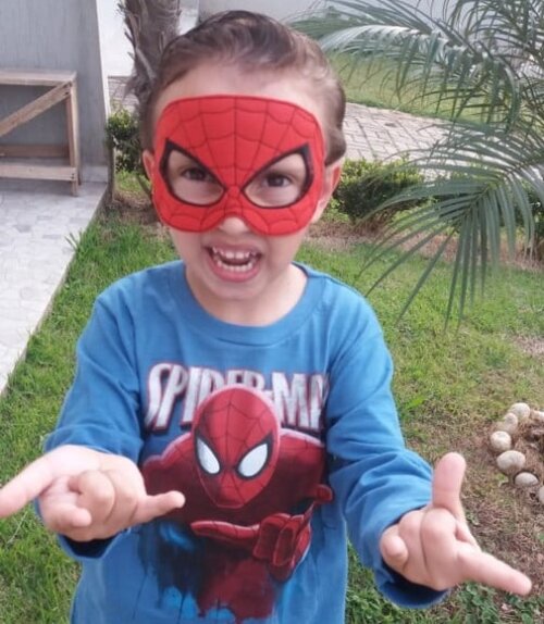 Máscara Homem Aranha - Infantil