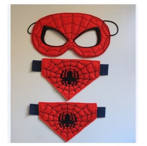 Máscara Homem Aranha com Braceletes -infantil