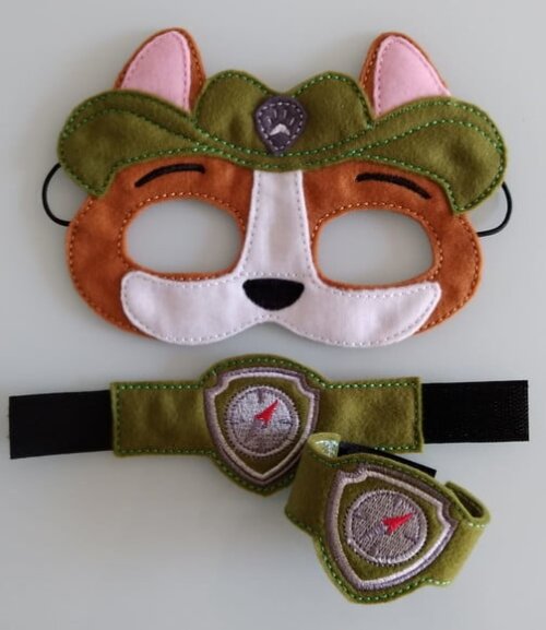 Máscara Tracker Patrulha Canina com 2 Braceletes - Infantil