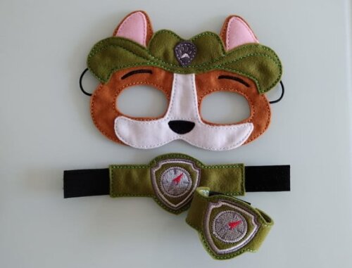 Máscara Tracker Patrulha Canina com 2 Braceletes - Infantil