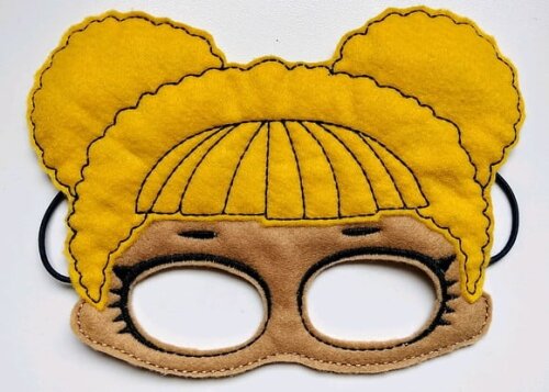 Mascaras LOL Surprise -Infantil -Bordada Feltro Duplo