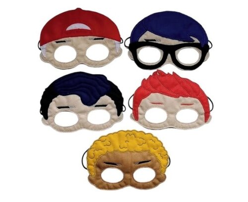 Mascaras LOL Surprise -Infantil -Bordada Feltro Duplo