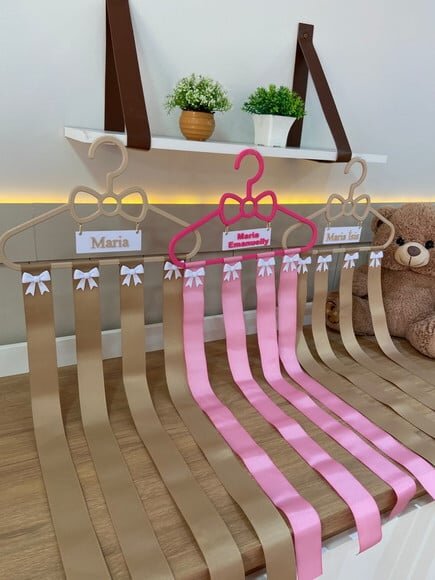 Porta Laços Infantil Personalizado com Nome